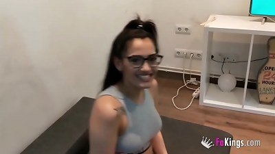 When Penelope gets weary of dildo's he goes to dark-hued cocks!