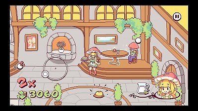 Futanari mushroom-themed hentai game episode 3 with customers revealing their breasts for more ejaculation