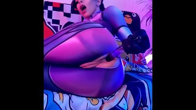 Widowmaker tear up anal invasion with fucktoys costume play Overwatch AliceBong