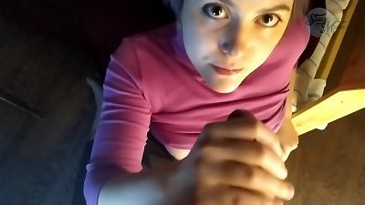 Common Russian homemade porn with a bad scenario and adorable deep-throat