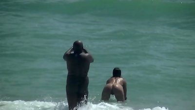 Caribbean naked Beach Vacation Part 1 and 2 - Exhibitionist wifey Helena Price voyeur POV!!!