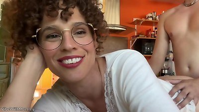 Stepmother of a vlogger seduces a college boy.