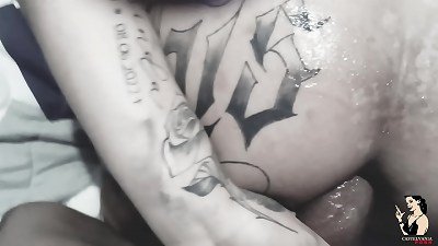 Paty Angel's anal scene with much moaning and cumshots