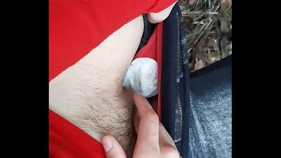 My girlfriend and I voyeurism on passers-by in the park and jerk - lesbian Illusion women