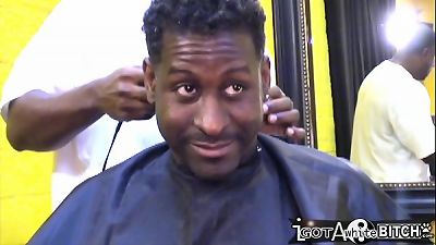 ThrowBack - Summer get gangbanged in the Barber Shop