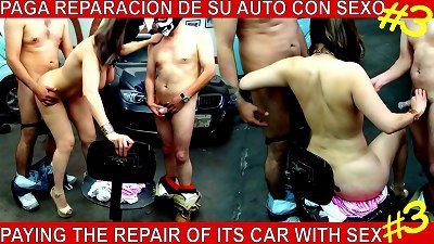 Danna steamy paying with my bootie the service of my car Part: 3