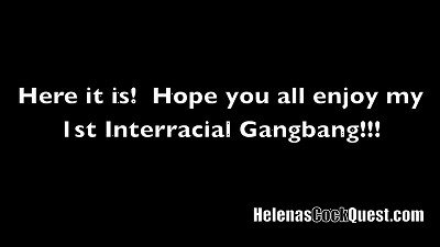 Helena Price - My first proper phat ebony beef whistle GANBANG!  With creampie slurping cuckold spouse in chastity!