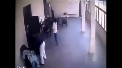 lecturer & Principal super hot MMS in Staffroom