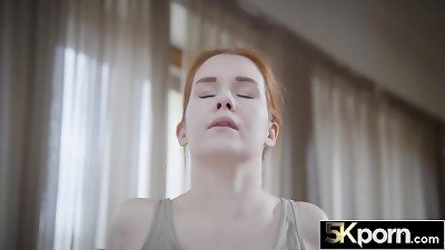 5KPORN torrid redhead Kaira love opens up Her smoothly-shaven honeypot