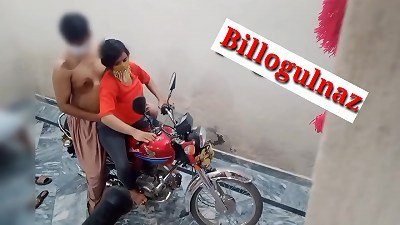 Indian sister gets intimate with friend on motorcycle