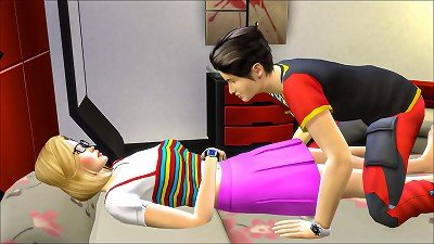 asian brutha nails his sister after she blasts into her room while she relieves - scorching light-haired teen