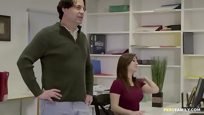 stepparent fuckin' wonderful daughter but oops, is that family at the door?