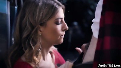 Picked up woman sucking to free herself