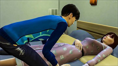 son-in-law porks Sleeping korean mom | korean mommy And sonny drilling | asian video romp gig