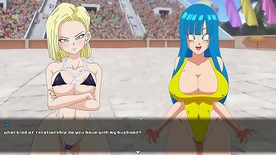super slut Z Tournament [Hentai game] Ep.1 Android 18 fighting tournament for panties