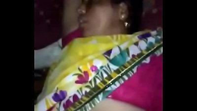 Husband secretly records his sleeping wife's intimate area in a rural village