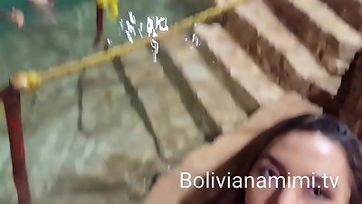 escapade at the cenote... finally the guide took me to a empty place and u let him caress my poon  full flick on bolivianamimi.tv