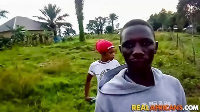 African amateur teen couple Having a rapid rigid pound