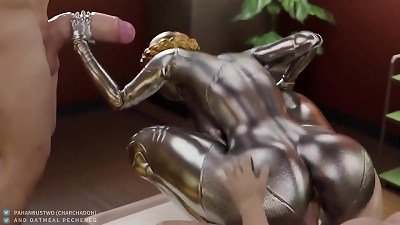 Balerina bi-atch from Atomic Heart doing anal