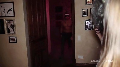 Nightwolf and the Butcher ravaged rock hard Ghost Lara frost and Baby Bamby! DP, DVP, double anal penetration (double anal, double vaginal) NRX055