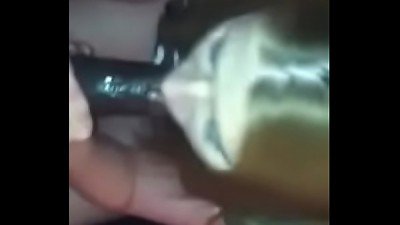 Young teen slut breaks up with her white boyfriend on the phone while suckin BBC