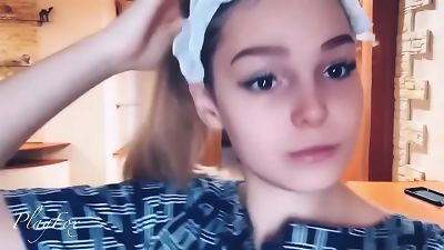 Depraved coed gargled a mate while he was steamy