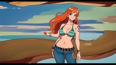 AI-generated Nami from One Piece