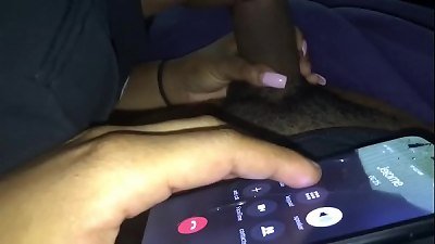 Suckin my man rod while calling bf
