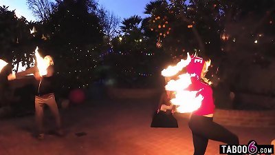 Alison Rey heads between the sheets with mother Siouxsie Q and Michael Vegas