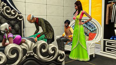 A young Indian couple observes their parents engage in intimate activities - Desi teen engages in sexual intercourse