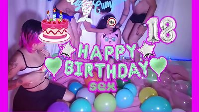 Sexual initiation of my teenager stepsister, I got her two hard-ons to pound her on the day she turned 18, she got out of manage and the romp Hyperversos / Daniela manga porn was set up