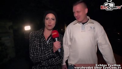 SCANDAL STREET casting - woman seduced dude for public sex