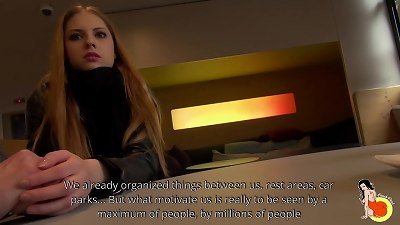 An older man offered his young and cheeky wife Rebecca Volpetti to two friends.