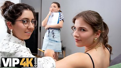 VIP4K. lezzies is a flawless work break for these office tramps