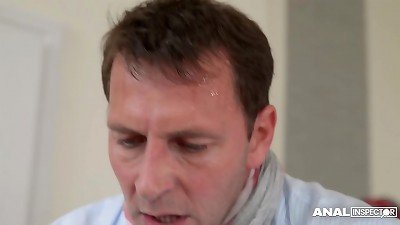 Anal inspectors Jay Dee shows off her cock sucking and dp receiving skills