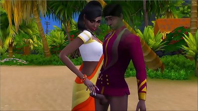 Indian siblings engage in outdoor beach sex for the first time, continued from Part 1