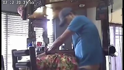 Hidden camera caught my husband tearing up the eighteen yr senior babysitter