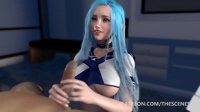 3d porn anime porn anime Sailor handjob