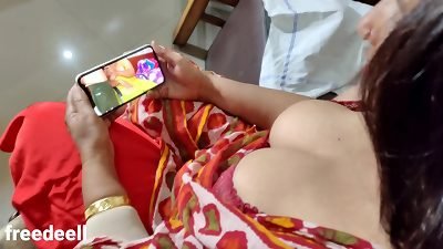 My step sis witnessing Porn. Clear Hindi Homemade