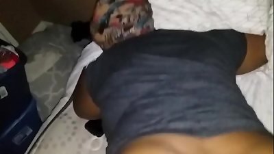 Older ebony BBW thot getting a good young BBC experience