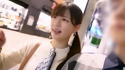 Part 1: Moro Anna, in Chinese costume, with G-cup breasts and net tie, gets aroused by JD's active performance