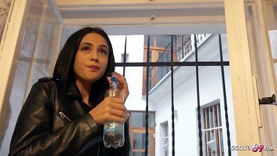 GERMAN SCOUT - long legs teenager MIA TREJSI REAL first TIME amateur porn audition