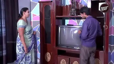 Desi Aunty Romance with wire fellow