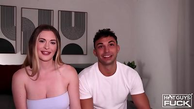 A fitness enthusiast with small breasts gets covered in semen while showering