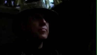 light-haired teenager loves to tease step father on public road