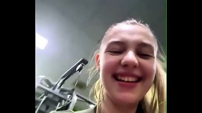 First time Double penetration. Anal sex in the gym with a big cock - it was a new experience for me