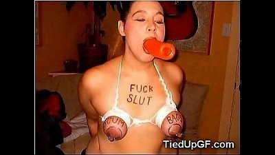 Handcuffed girlfriends in sexual acts