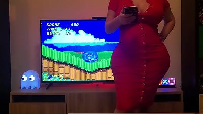 My curvy sister has sex with me before her Valentine's Day outing