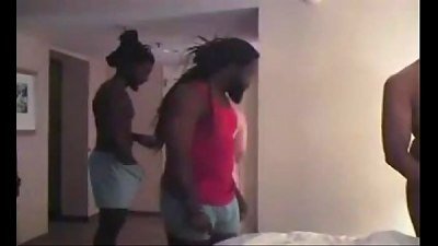 cheating films wife in Vegas bbc gang-bang