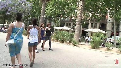 Spanish tramp caned on the streets